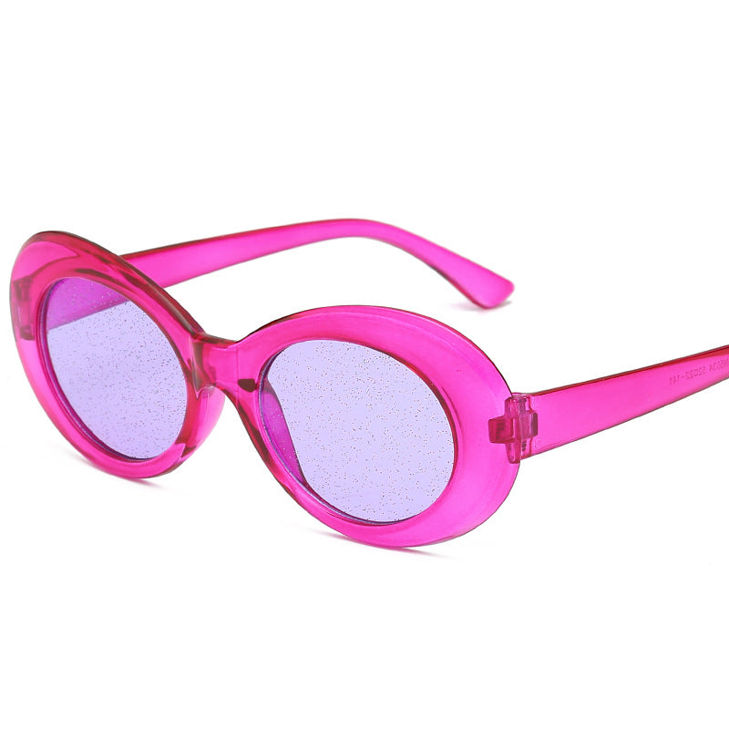 Wholesale Round Frame Jelly Color PC Sunglasses